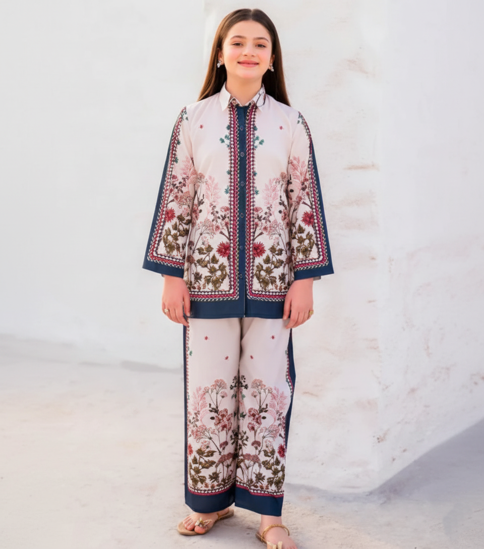 Co-Ord Set Ladies Unstitched 2 PC #010