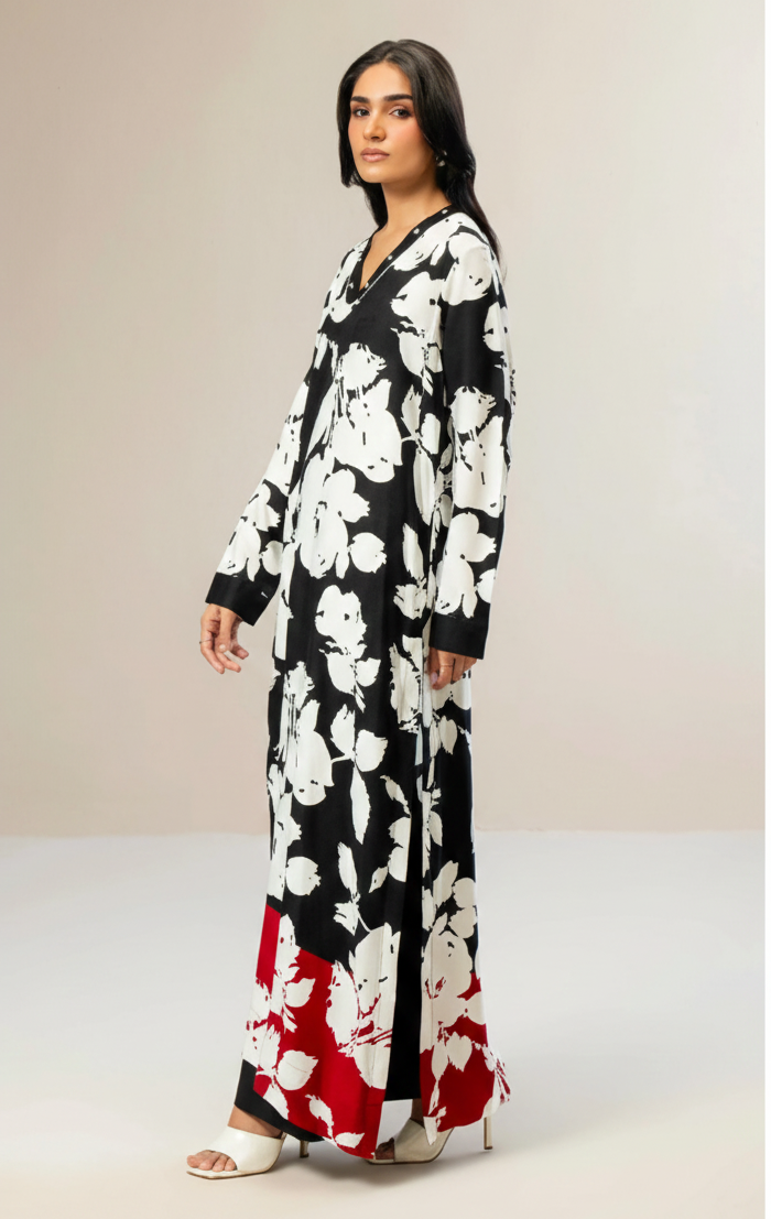 Co-Ord Set Ladies Unstitched 2 PC #025