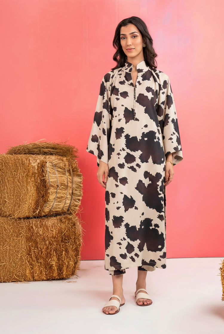 Co-Ord Set Ladies Unstitched 2 PC #027