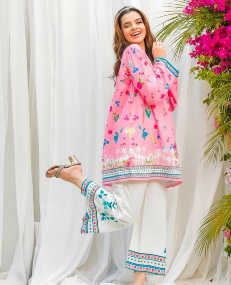 Co-Ord Set Ladies Unstitched 2 PC #003