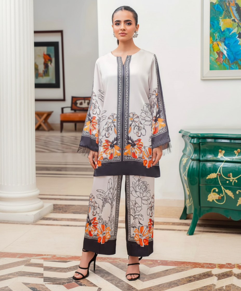 Co-Ord Set Ladies Unstitched 2 PC #037