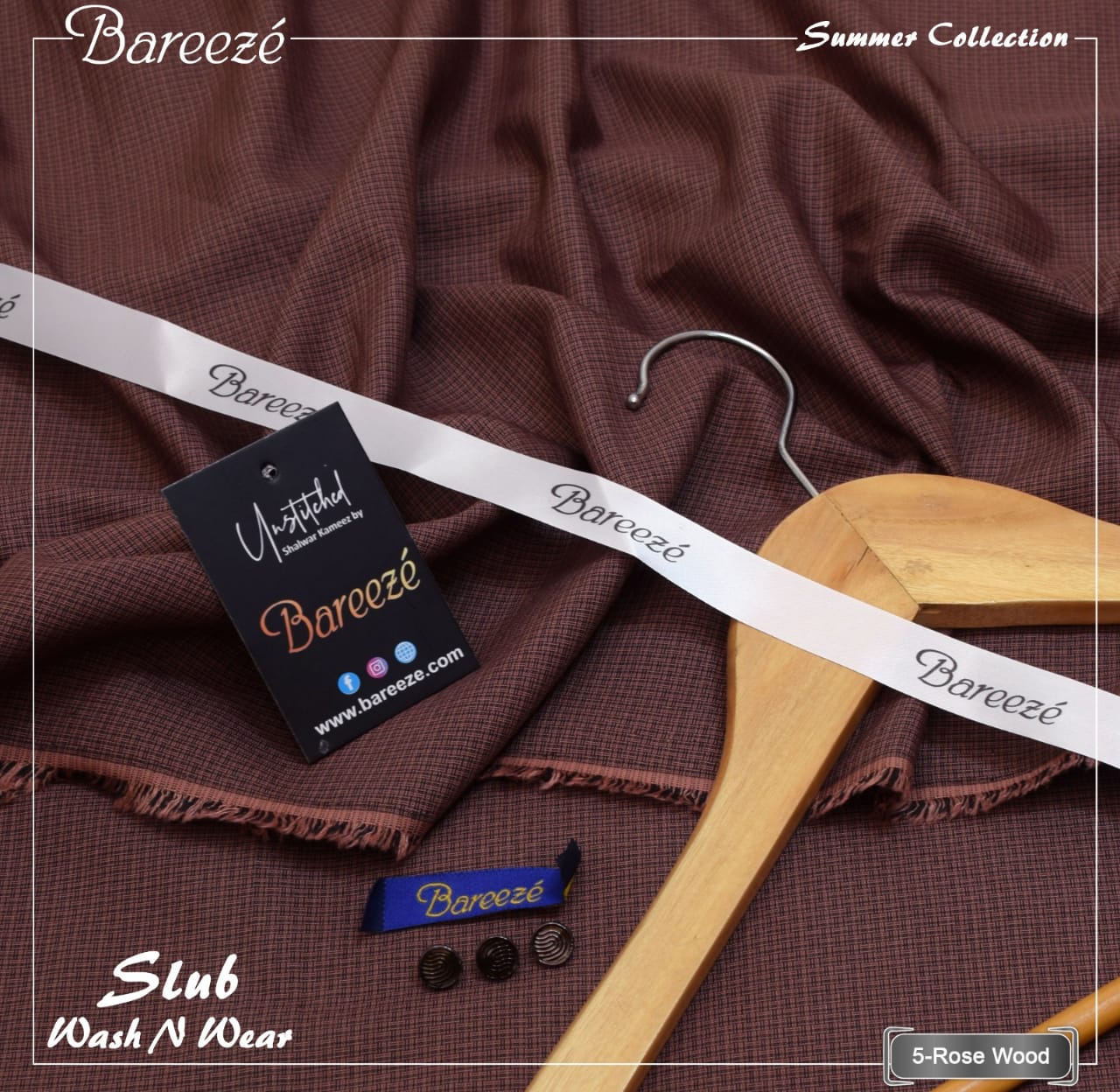 Slub wash n wear check design