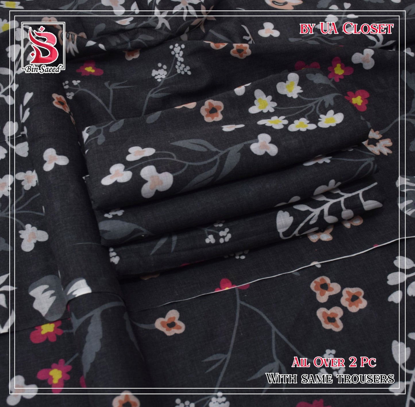 Lawn Ladies: 2-Piece Unstitched Floral Print #190