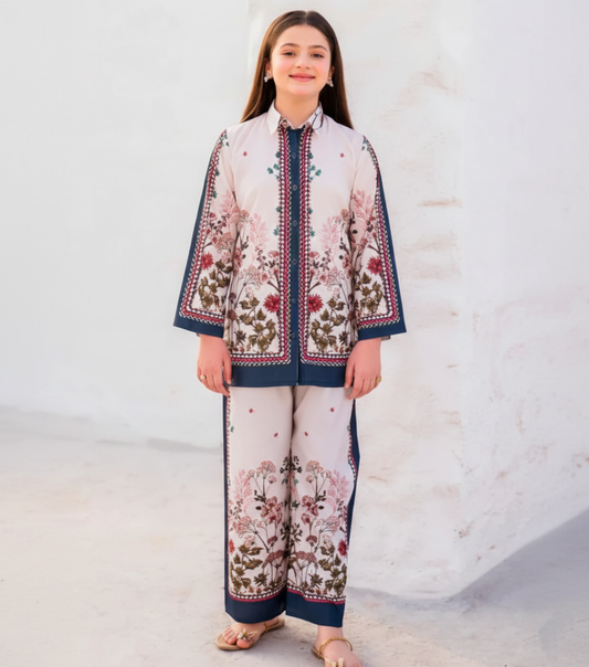 Co-Ord Set Ladies Unstitched 2 PC #010