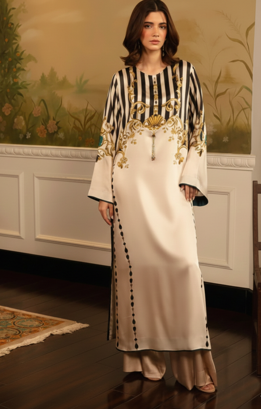 Co-Ord Set Ladies Unstitched 2 PC #014