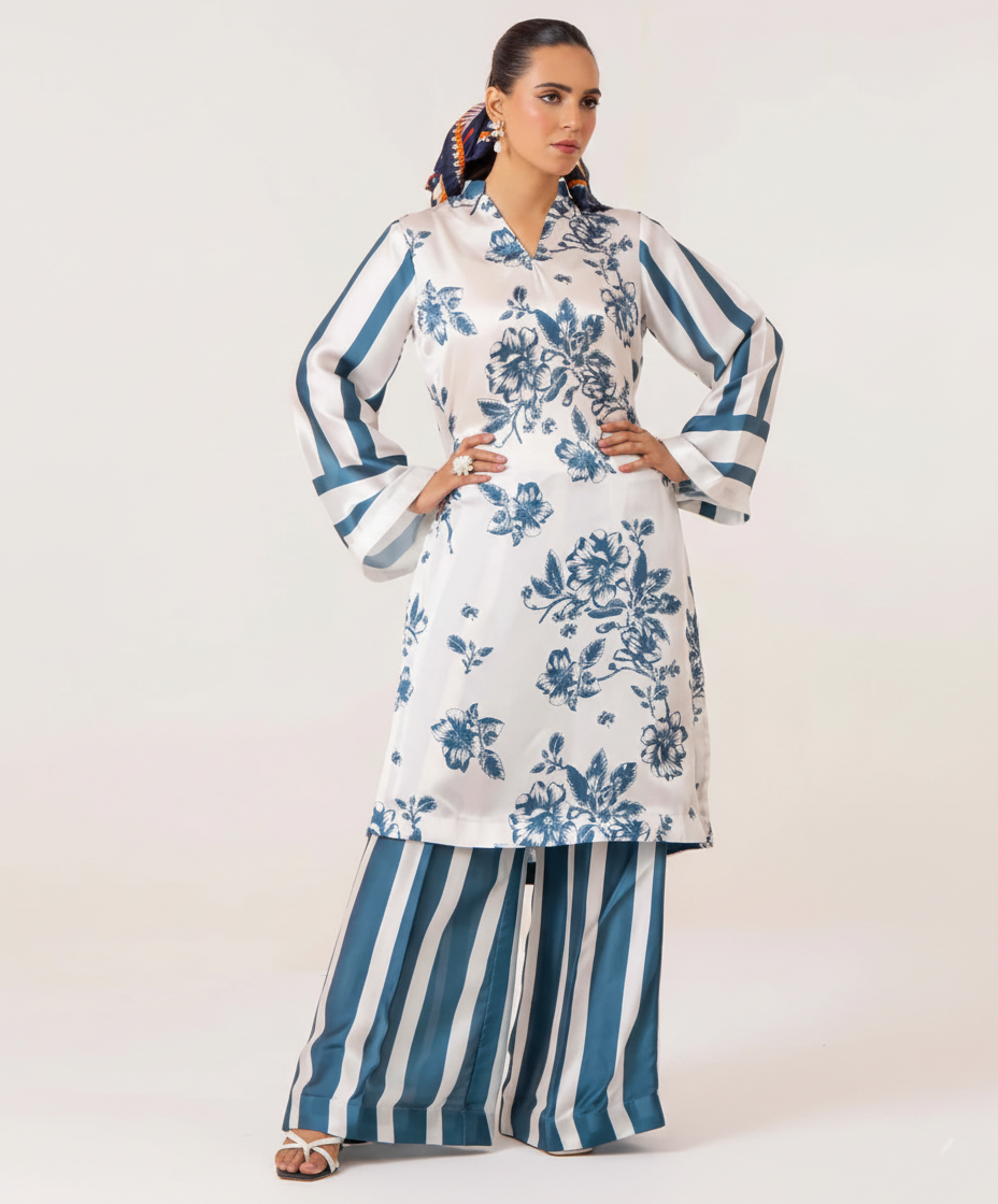 Co-Ord Set Ladies Unstitched 2 PC #024