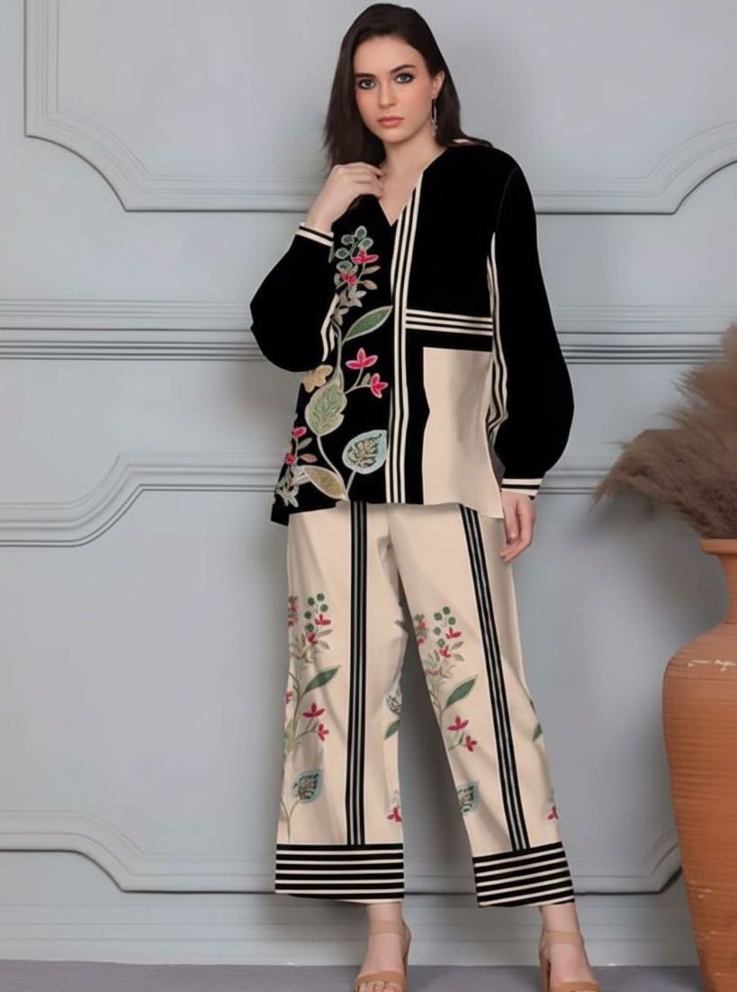 Co-Ord Set Ladies Unstitched 2 PC #031