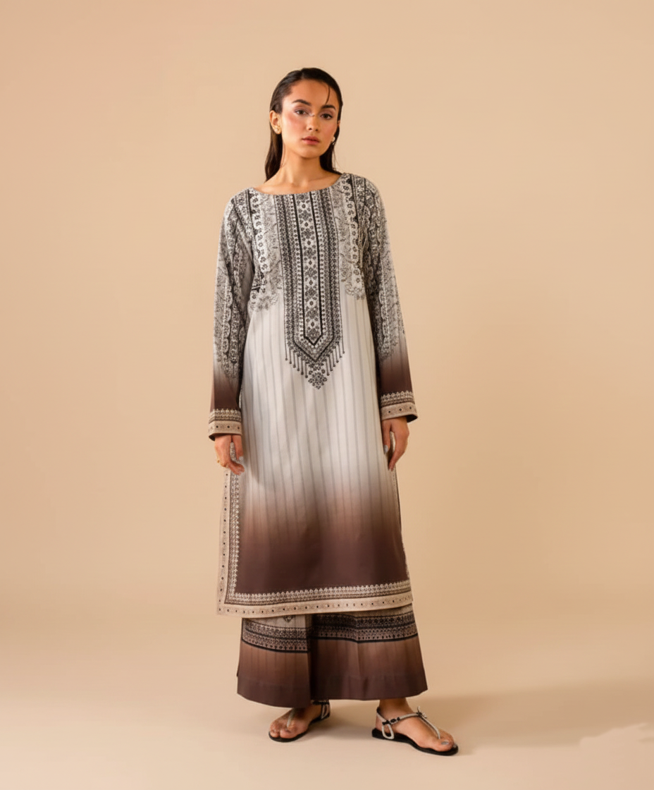 Co-Ord Set Ladies Unstitched 2 PC #033