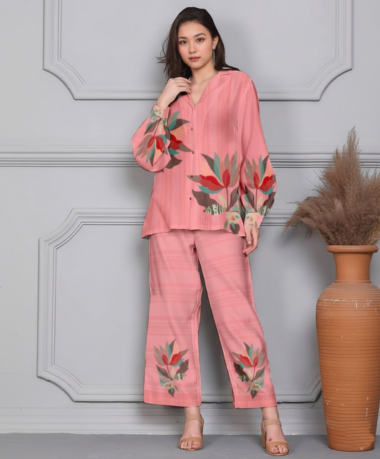 Co-Ord Set Ladies Unstitched 2 PC #038