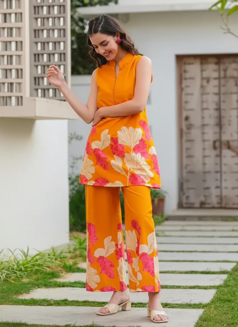 Co-Ord Set Ladies Unstitched 2 PC #041