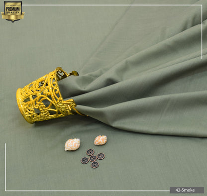 Korean Boski Wash n Wear Suits, Gift Packing For Men( On Pack of 2 Suits inclued a Gift Watch+ Key Chain)