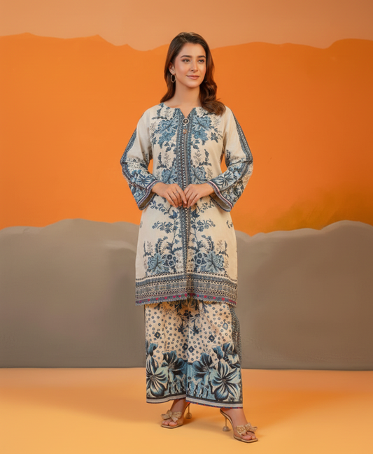 Co-Ord Set Ladies Unstitched 2 PC #045