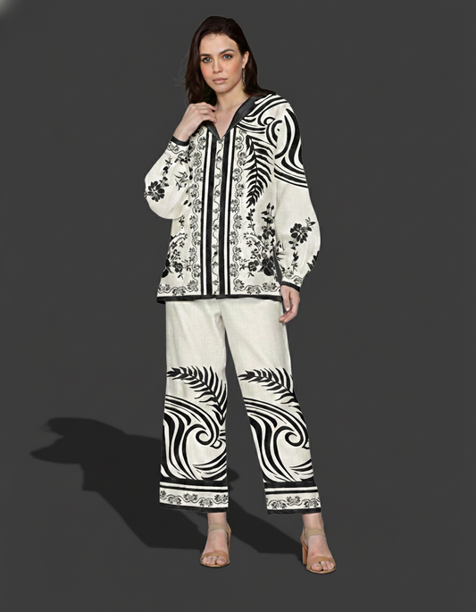 Co-Ord Set Ladies Unstitched 2 PC #048