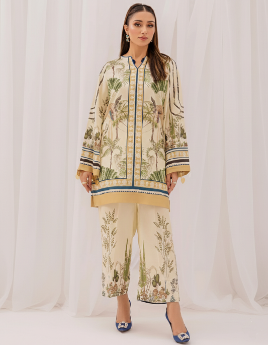 Co-Ord Set Ladies Unstitched 2 PC #063