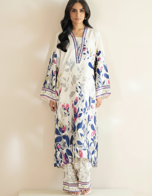 Co-Ord Set Ladies Unstitched 2 PC #065