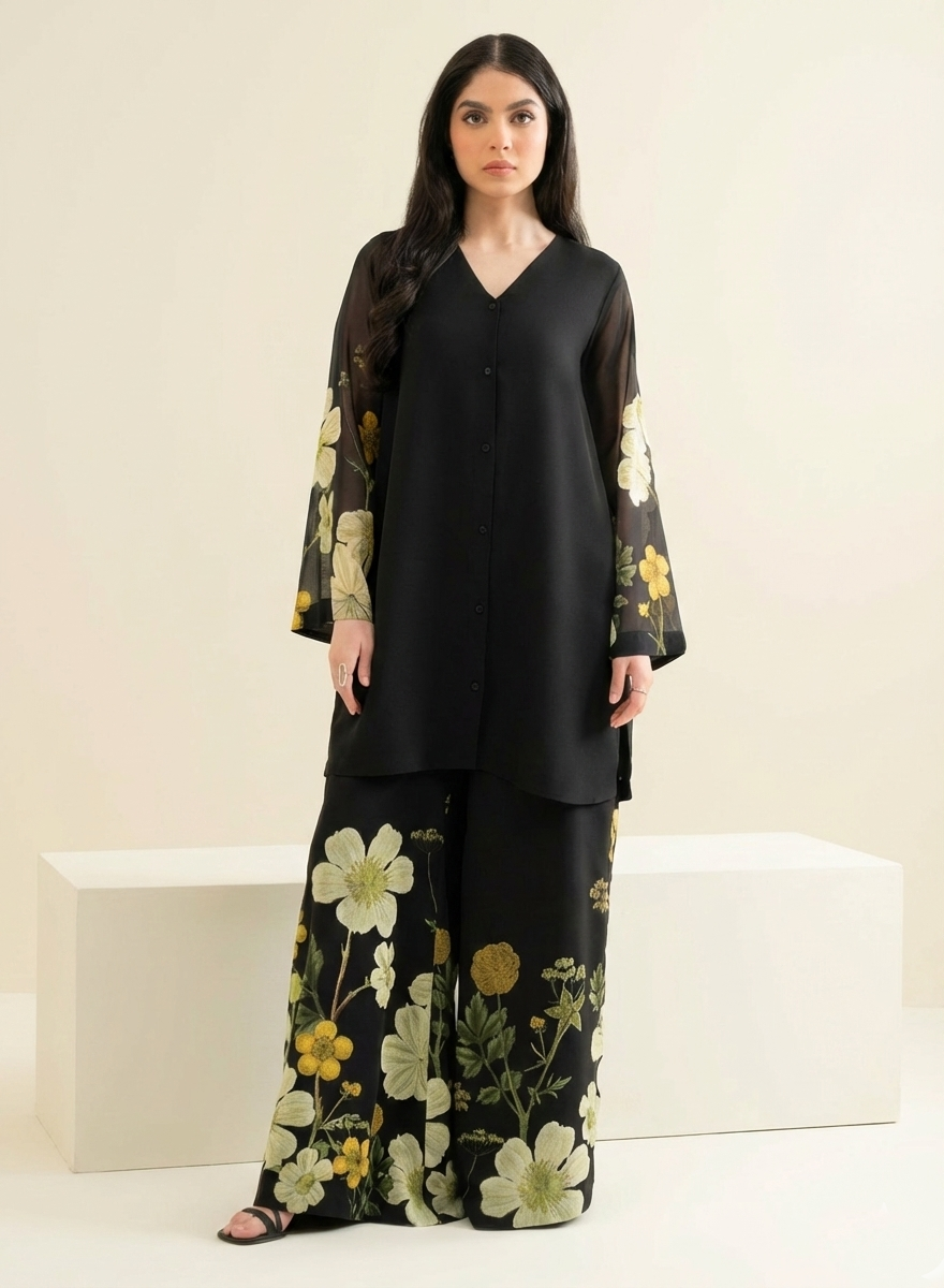 Co-Ord Set Ladies Unstitched 2 PC #068