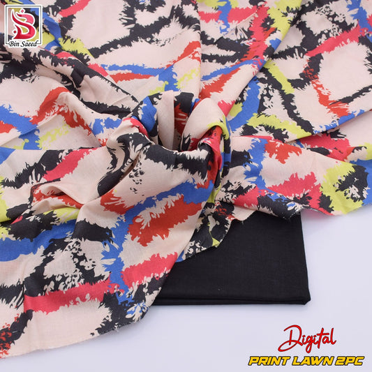 Lawn Ladies: 2-Piece Unstitched Floral Print #175