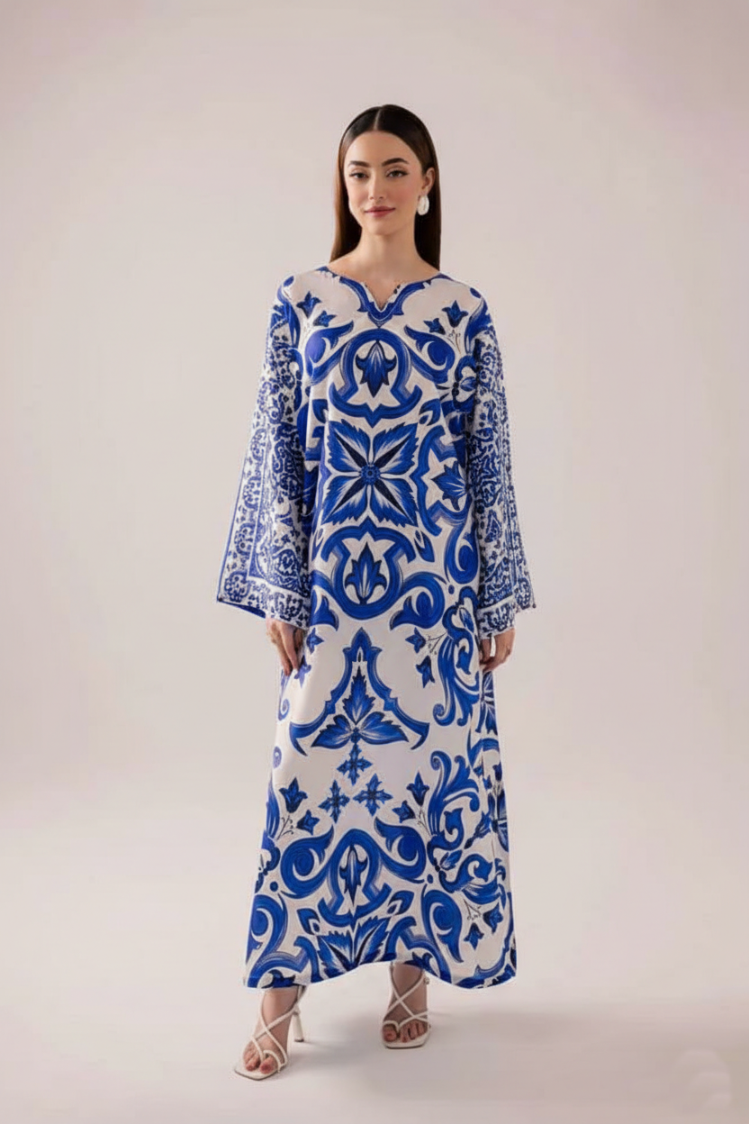 Long Co-Ord Set Ladies Unstitched 2 PC #078