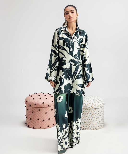 Co-Ord Set Ladies Unstitched 2 PC #008