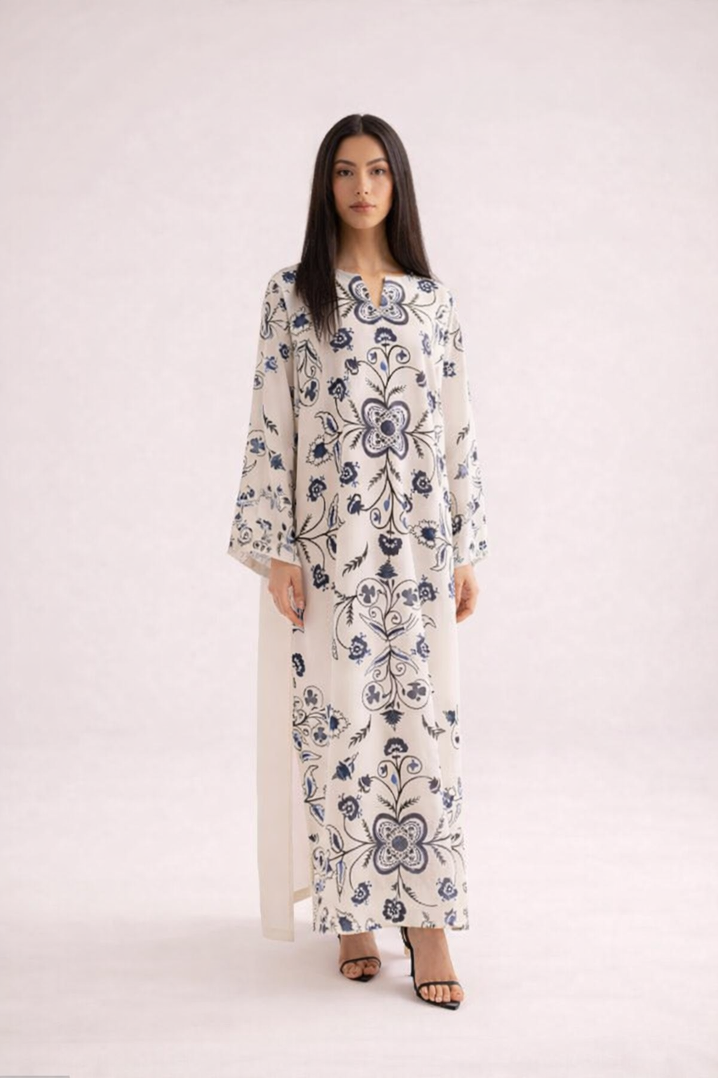 Long Co-Ord Set Ladies Unstitched 2 PC #083