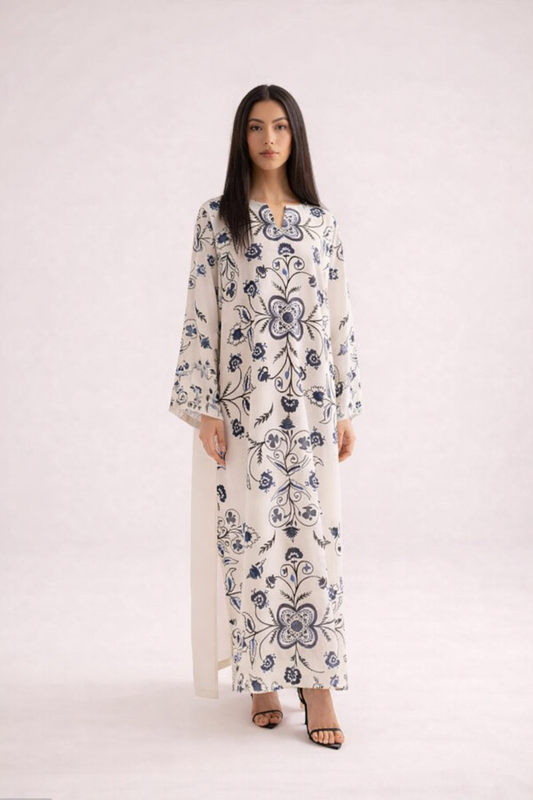 Long Co-Ord Set Ladies Unstitched 2 PC #083