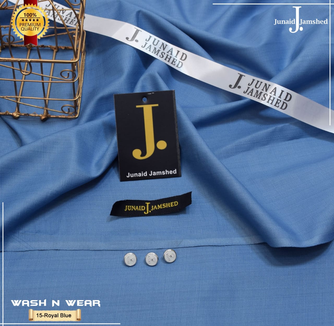 J. Slub Yarn Summer Wash n Wear Executive class Fabric