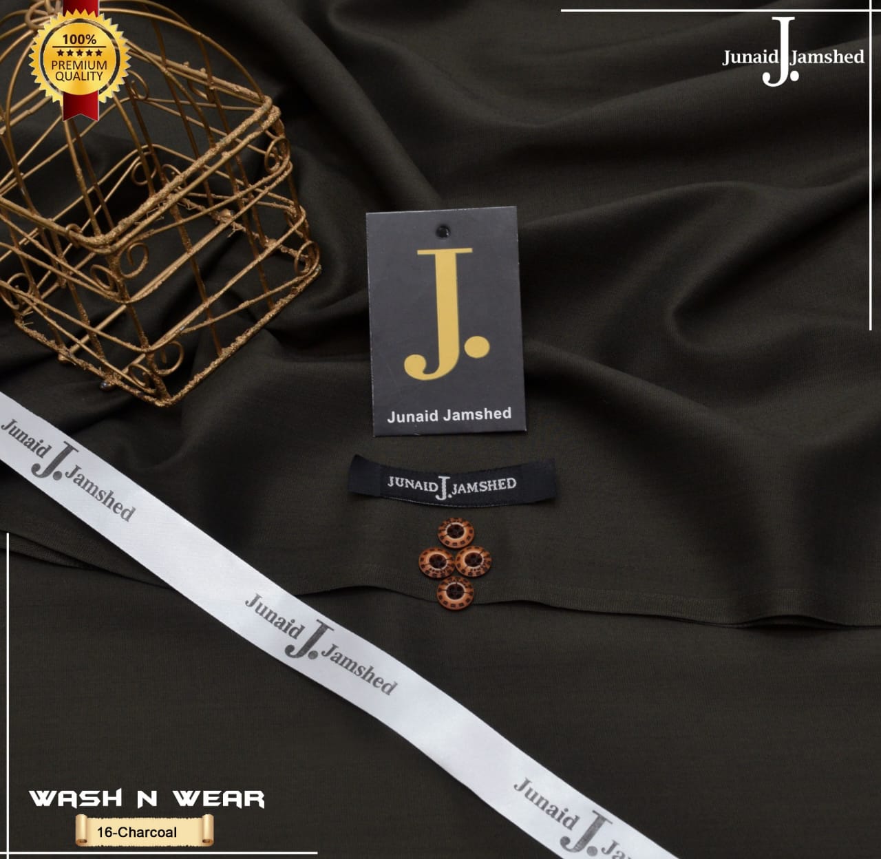 J. Slub Yarn Summer Wash n Wear Executive class Fabric