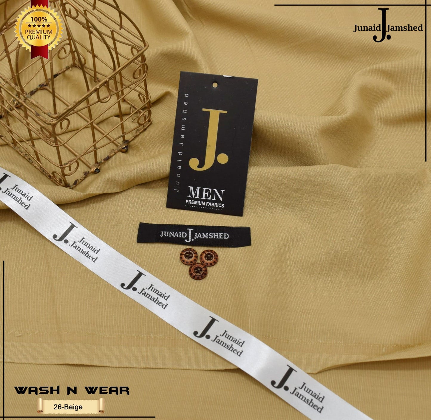 J. Slub Yarn Summer Wash n Wear Executive class Fabric