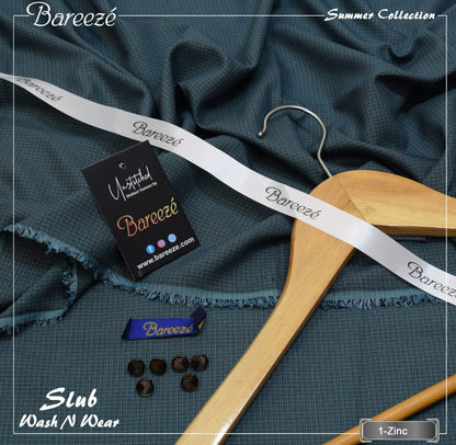 Slub wash n wear check design