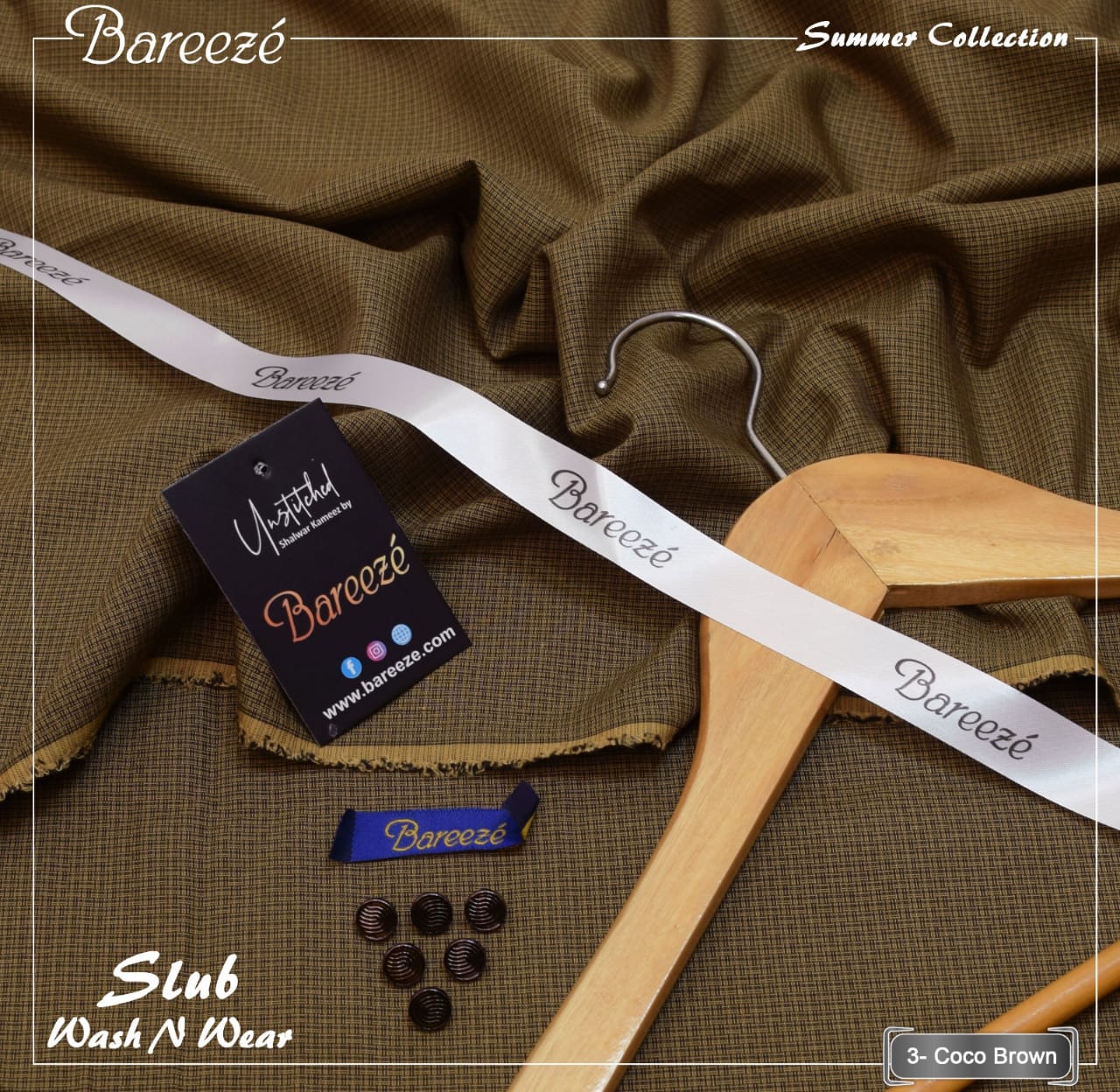 Slub wash n wear check design