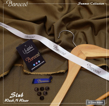 Slub wash n wear check design