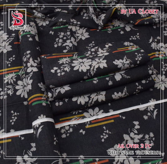 Lawn Ladies: 2-Piece Unstitched Floral Print #184
